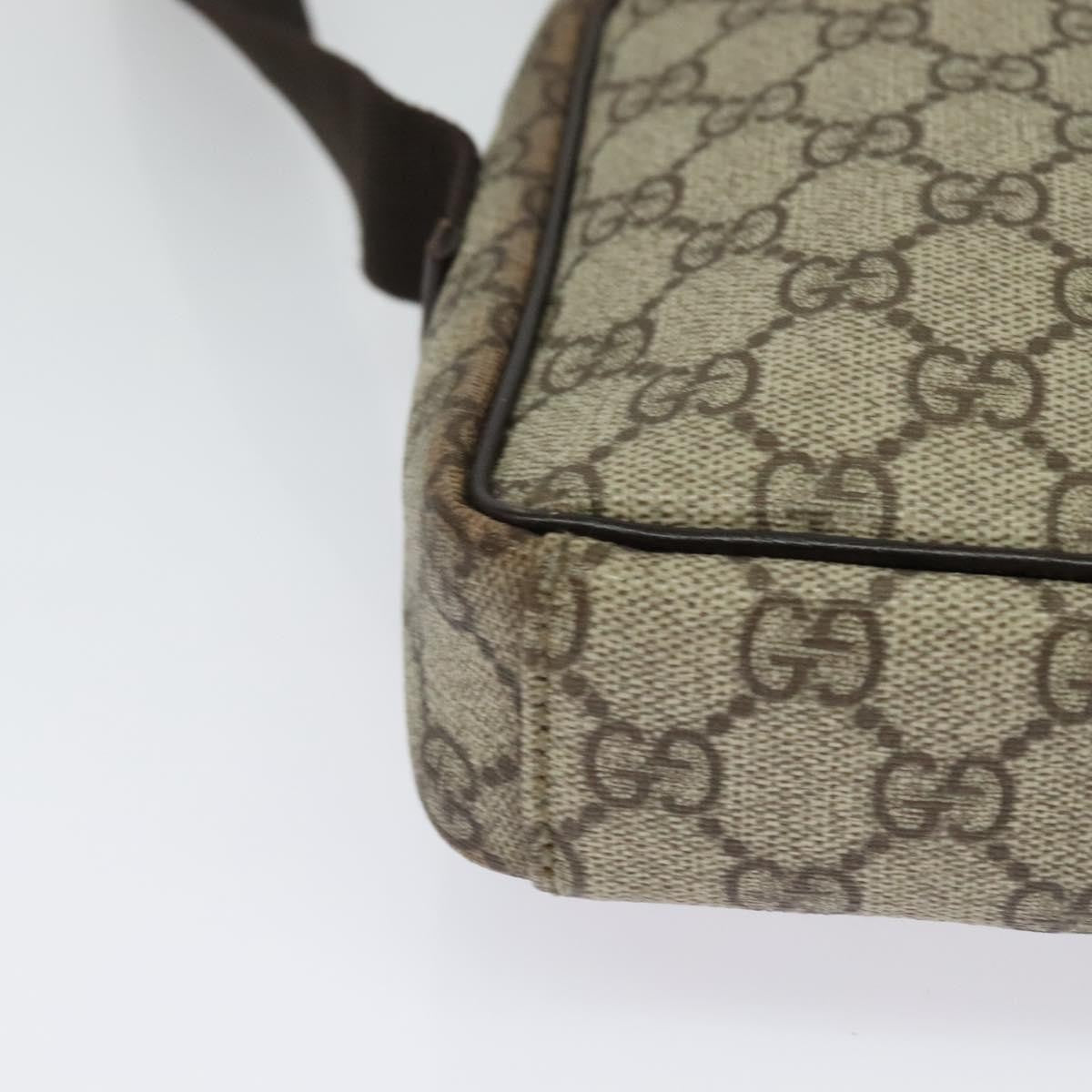 Gucci Gg Supreme Shoulder Bag Canvas Beige Canvas Shoulder Bag Bag (Pre-Owned)
