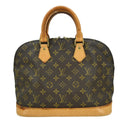 Louis Vuitton Alma Handbag Monogram Canvas Brown Canvas Handbag