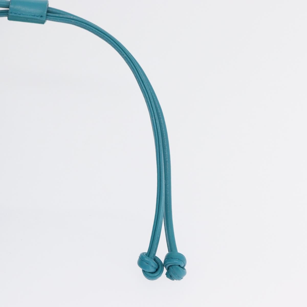 Saint Laurent Vintage Shoulder Bag Nylon Turquoise Nylon Shoulder Bag Bag (Pre-Owned)