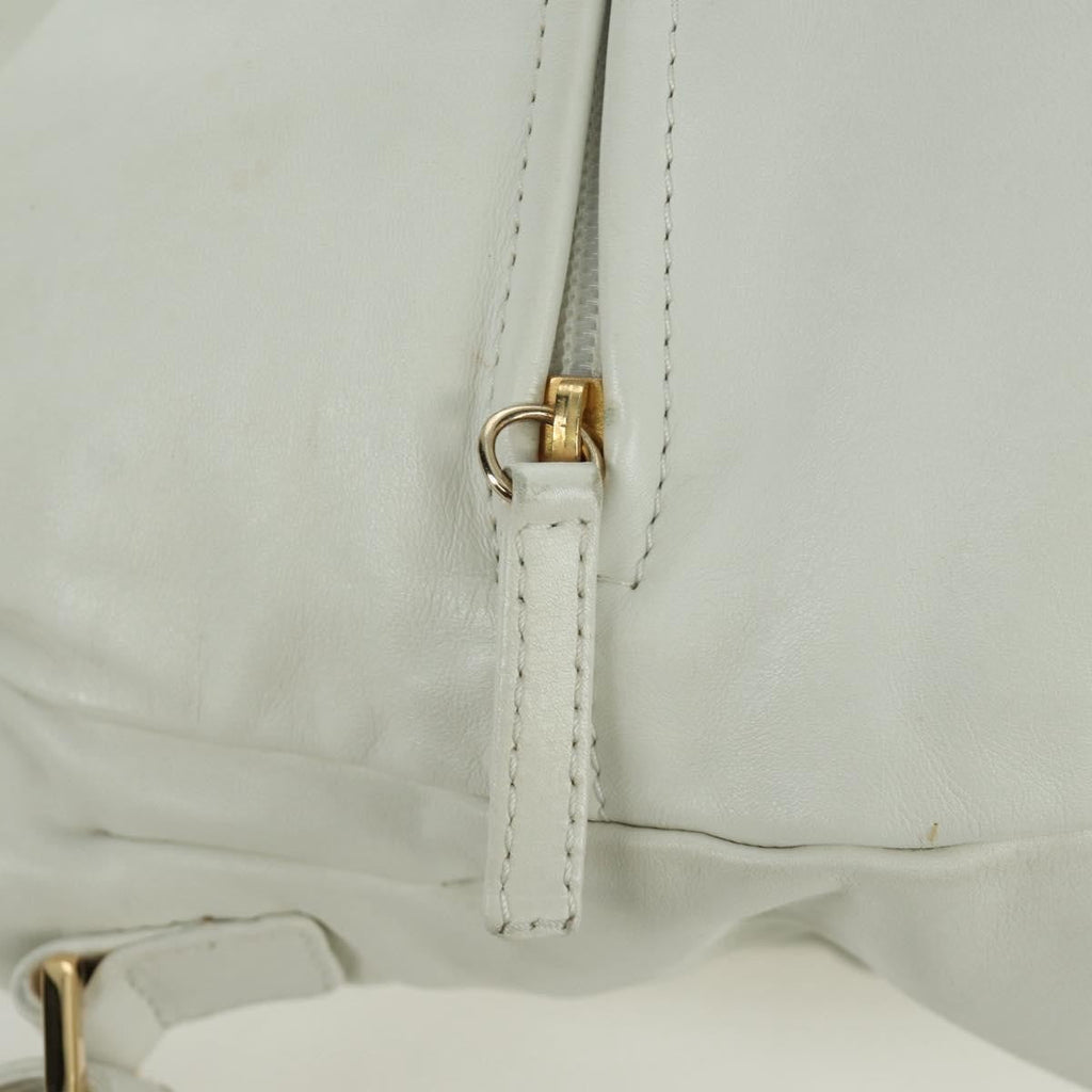 Chanel Rodeo Drive Hobo Leather White Leather Handbag