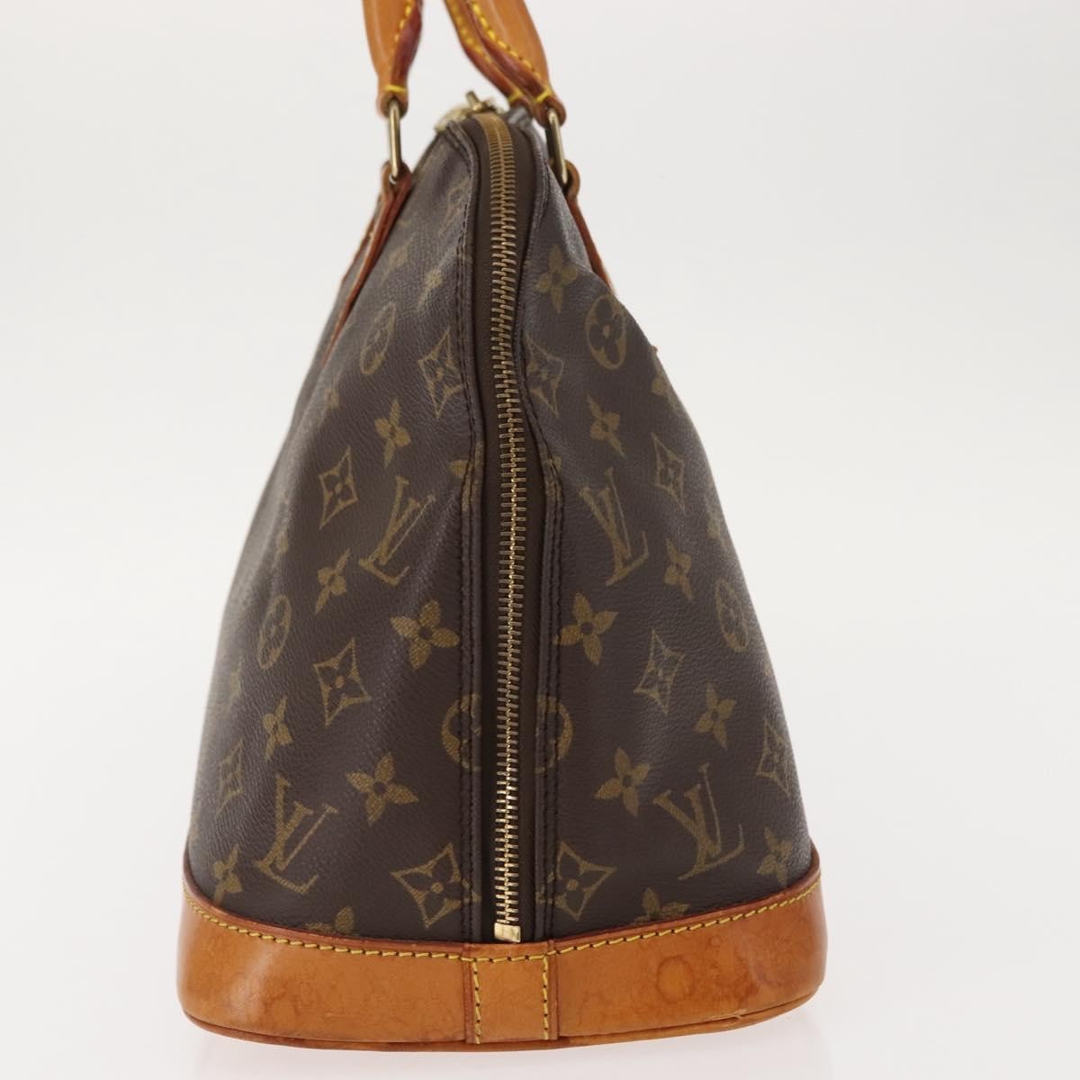 Louis Vuitton Vintage Alma Handbag Monogram Canvas Brown Canvas Handbag