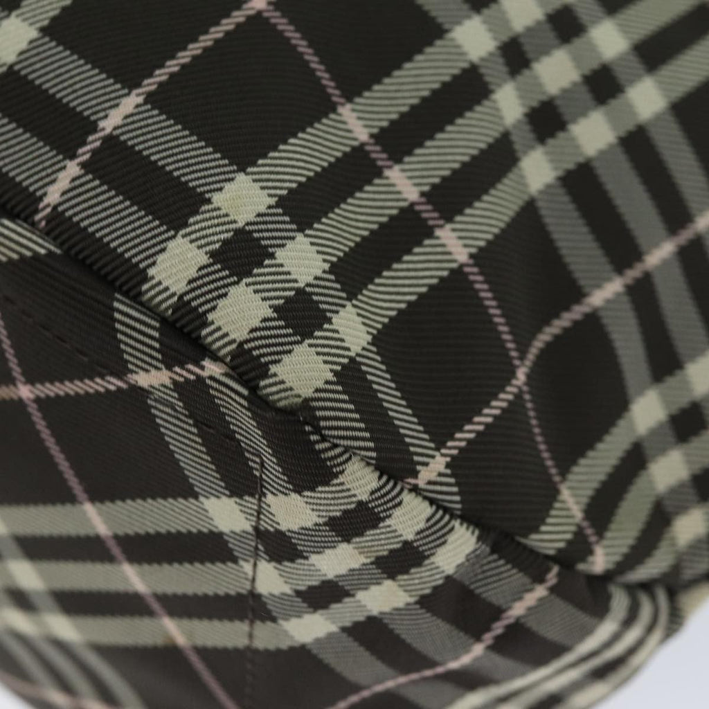 Burberry Nova Check Blue Label Nylon Brown Nylon Tote Bag