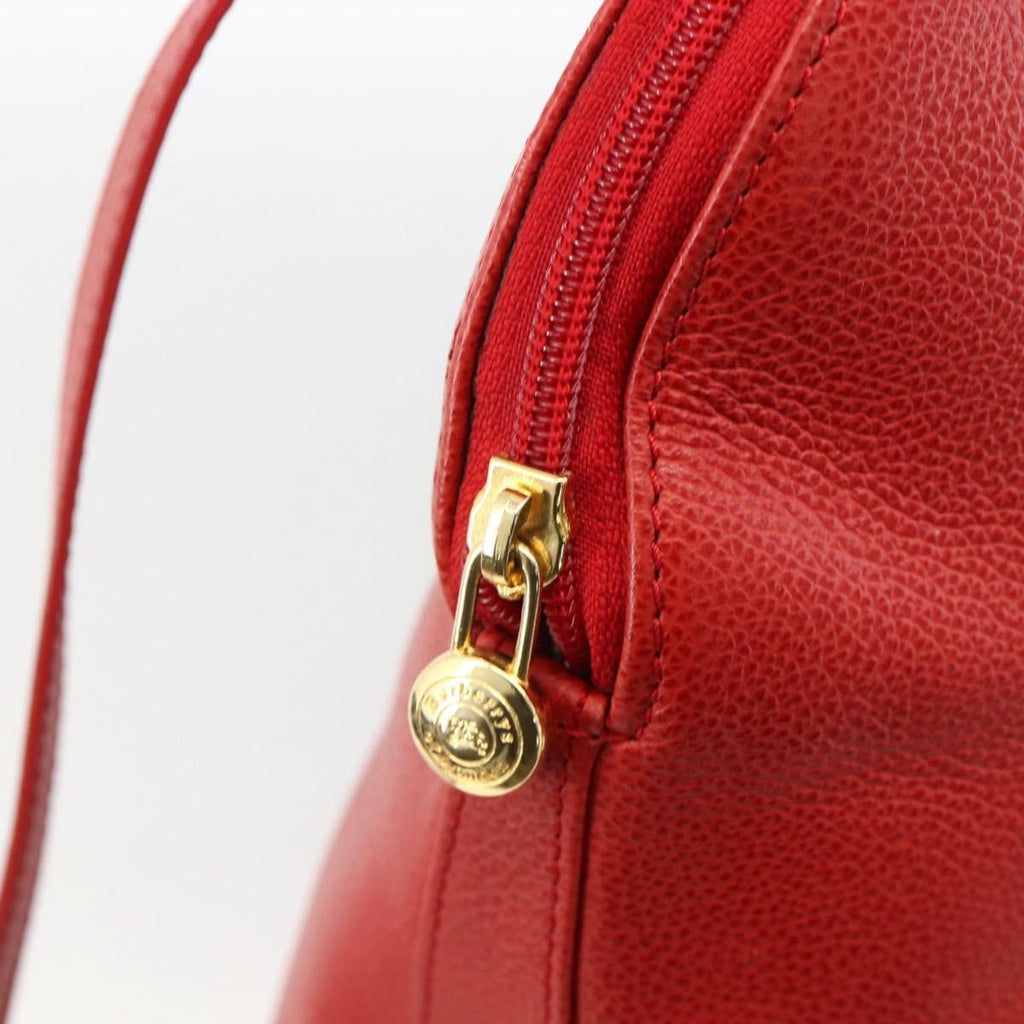 Burberry Vintage Handbag Leather Red Leather Handbag