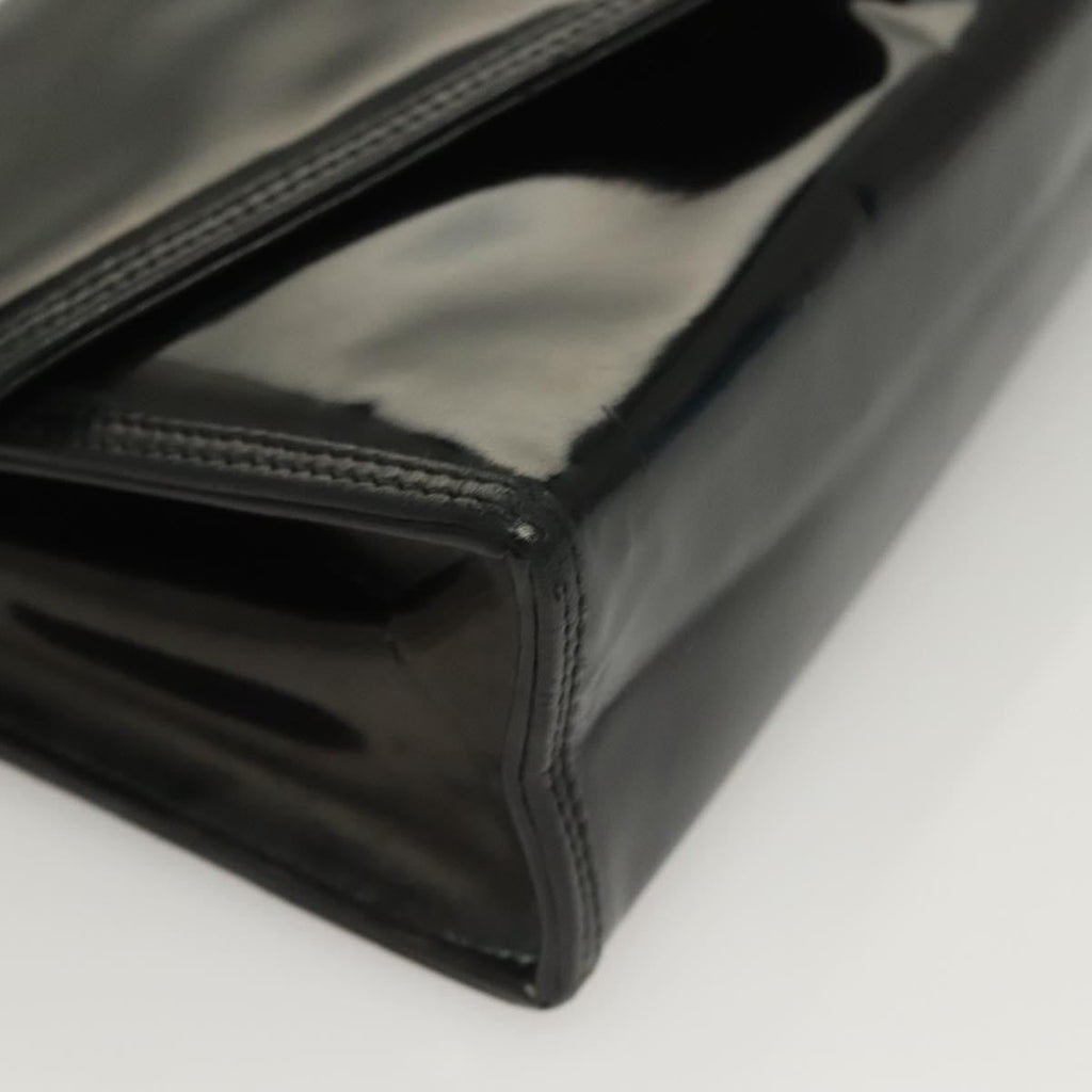 Chanel Cc Envelope Flap Crossbody Patent Leather Black Patent_Leather Clutche & Pouche Bag