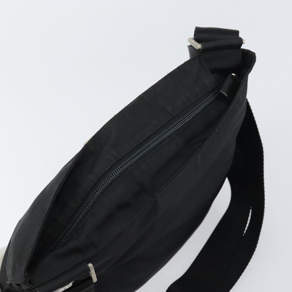 Prada Flat Messenger Bag Tessuto Black Nylon Shoulder Bag Bag