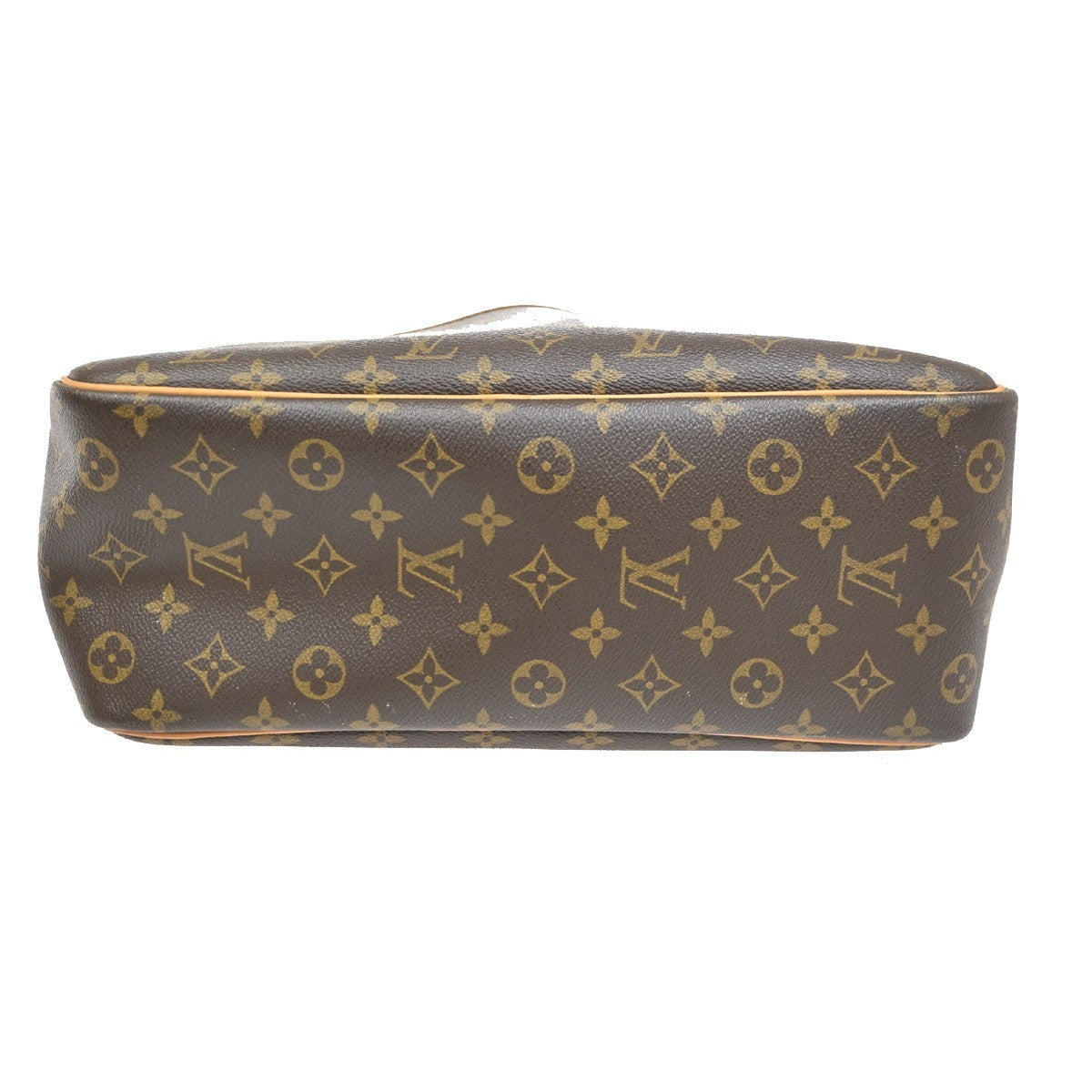 Louis Vuitton Deauville Handbag Monogram Canvas Brown Leather Handbag