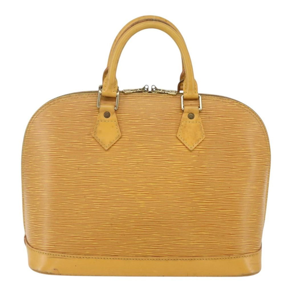 Louis Vuitton Alma Handbag Epi Leather Yellow Leather Handbag