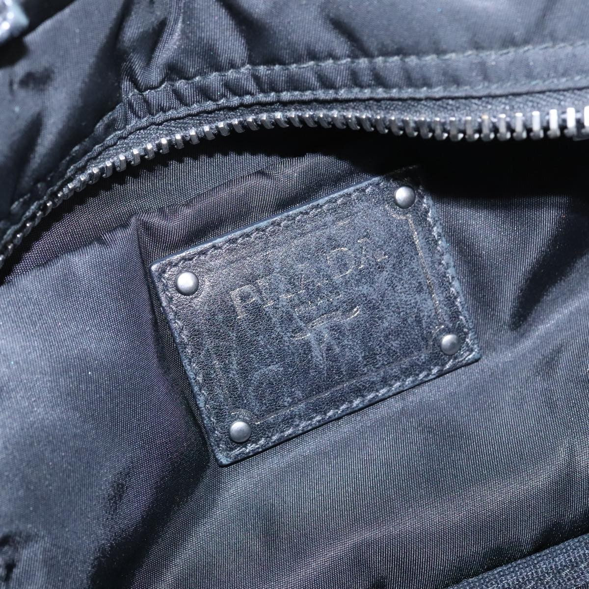 Prada Convertible Double Tote Tessuto Navy Nylon Tote Bag Bag