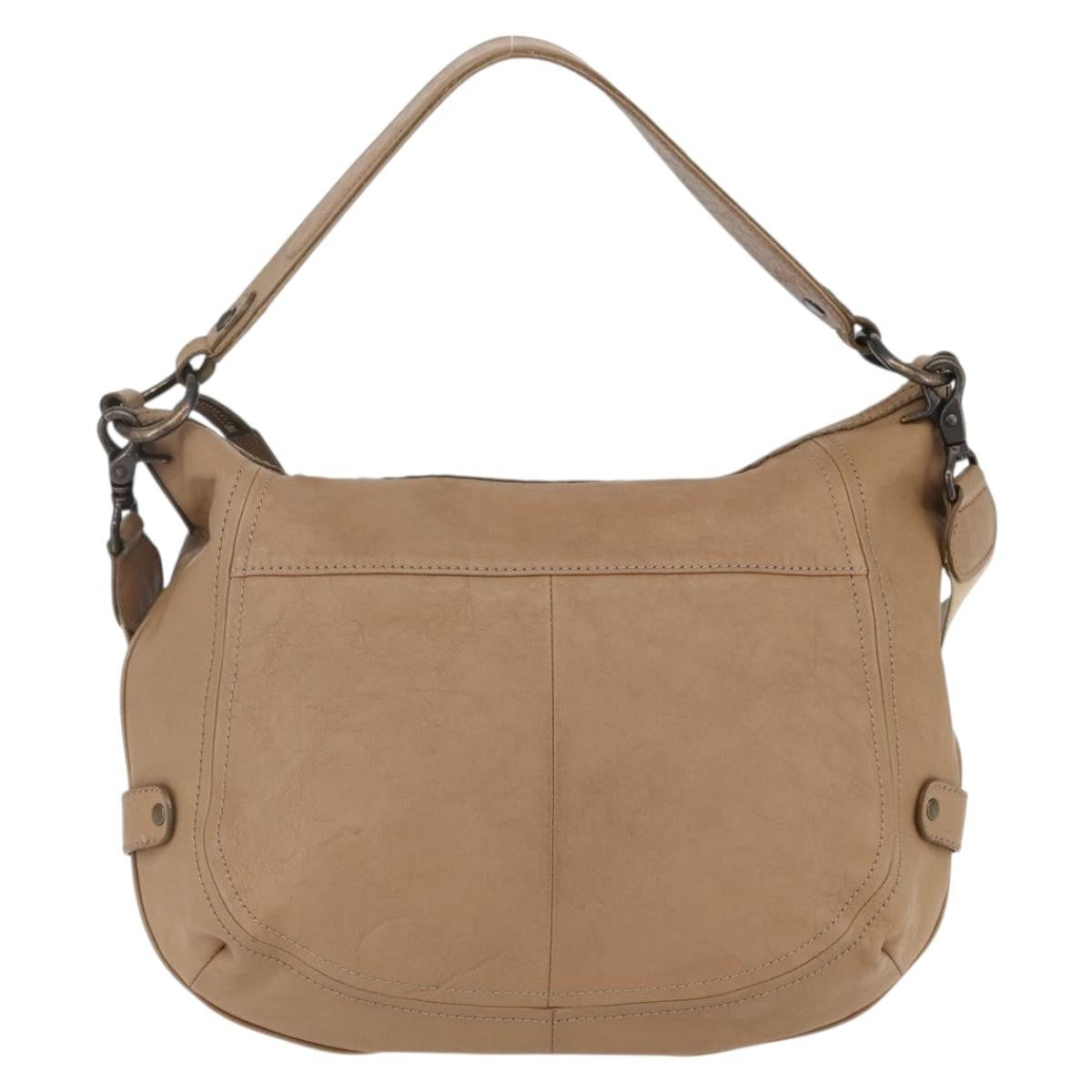 Burberry Blue Label Handbag Leather Brown Leather Handbag