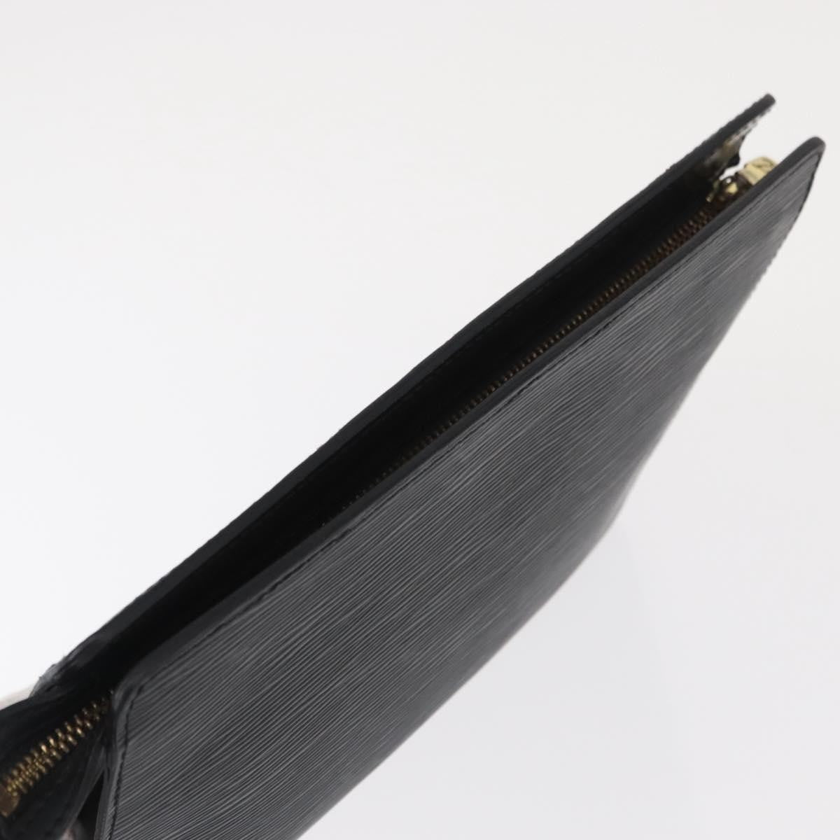 Louis Vuitton Pochette Homme Epi Leather Black Leather Clutche & Pouche Bag