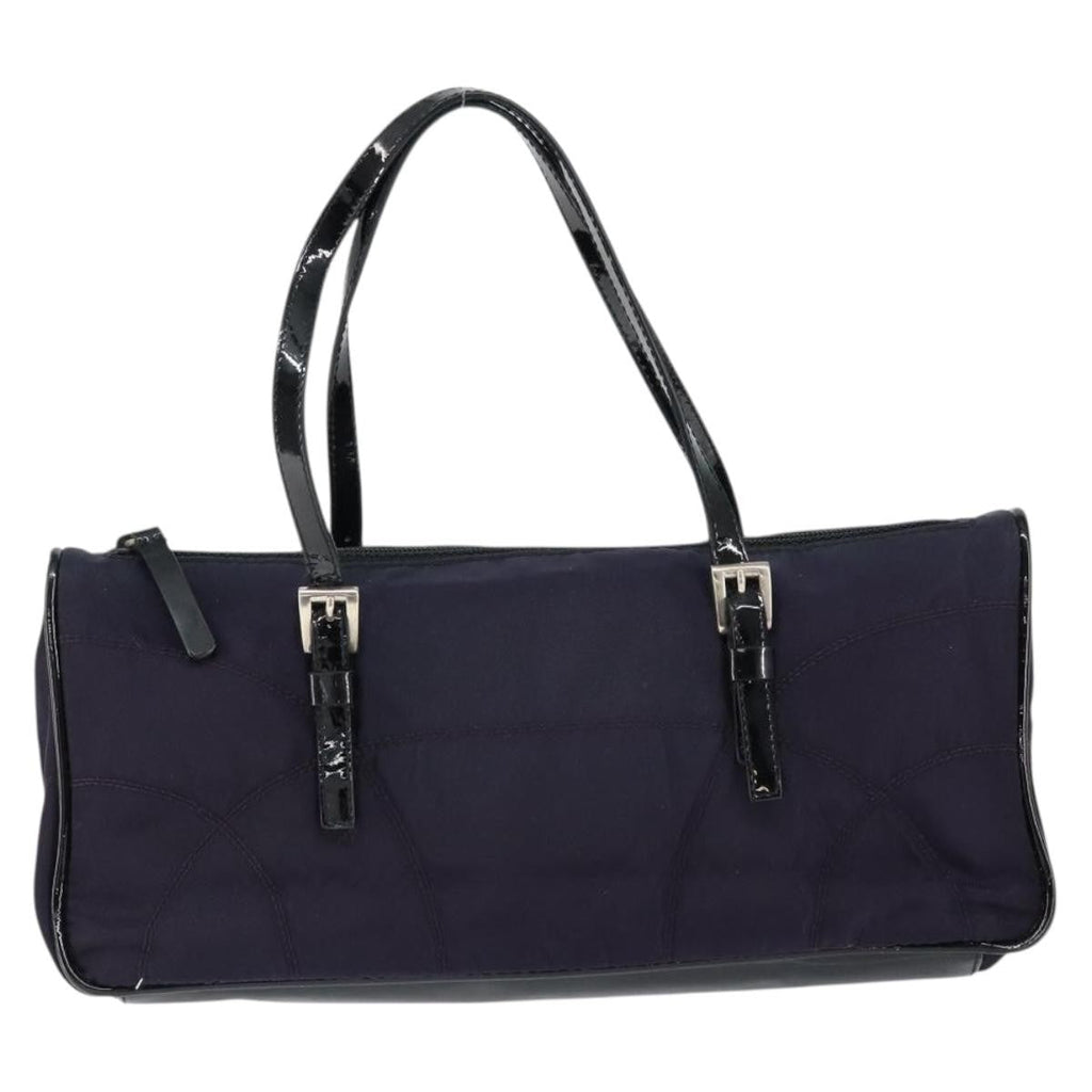 Prada Baguette Shoulder Bag Quilted Tessuto With Leather Purple Nylon Shoulder Bag Bag