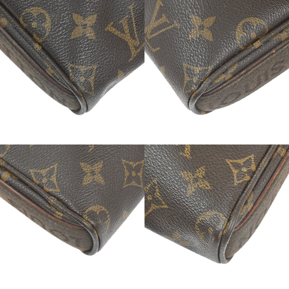 Louis Vuitton Trotteur Beaubourg Handbag Monogram Canvas Brown Canvas Shoulder Bag