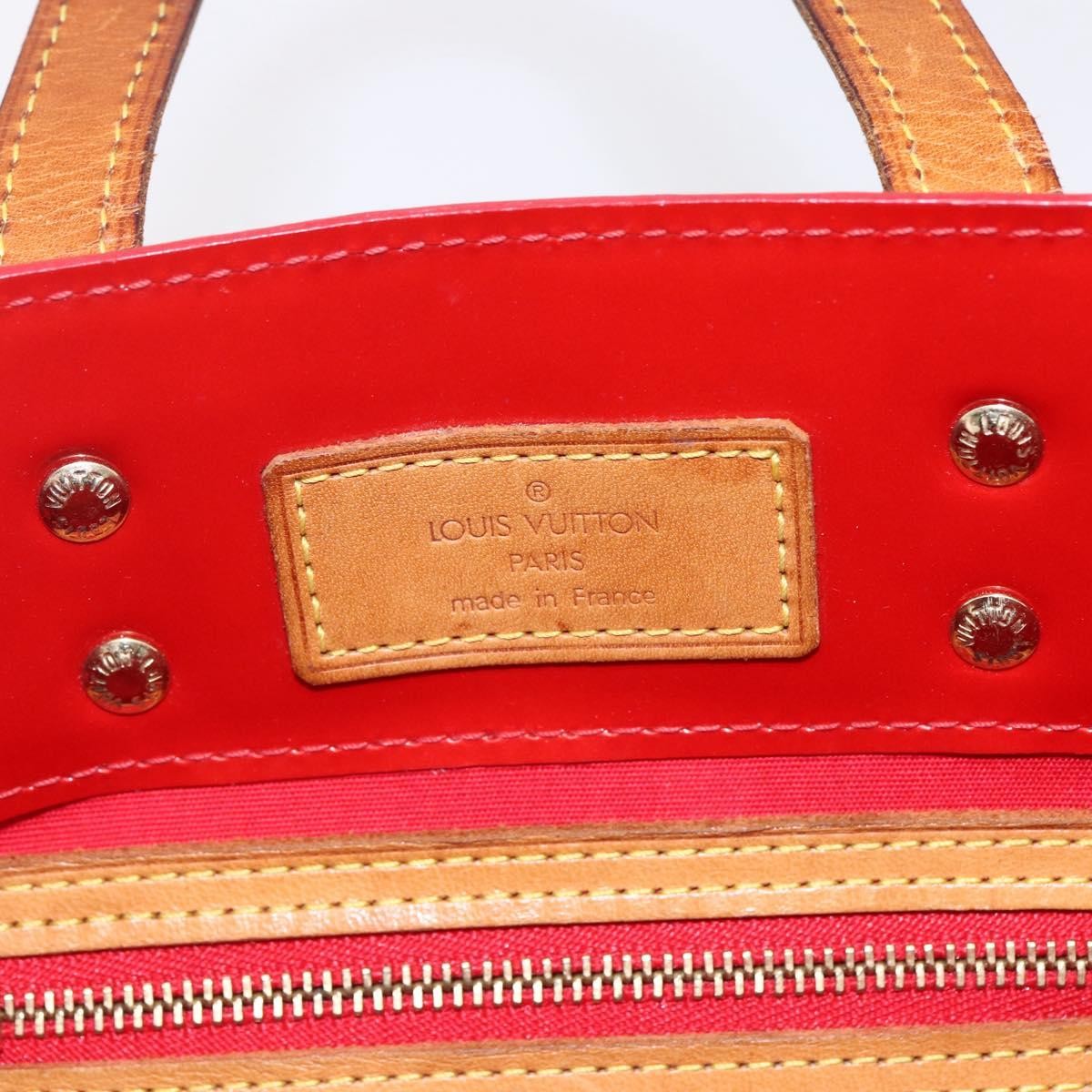Louis Vuitton Reade Handbag Monogram Vernis Red Patent_Leather Handbag
