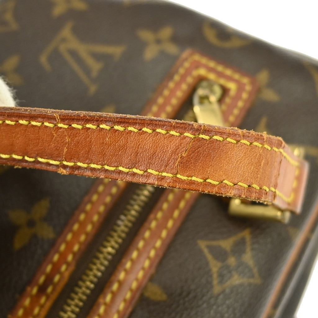 Louis Vuitton Cite Handbag Monogram Canvas Brown Canvas Shoulder Bag