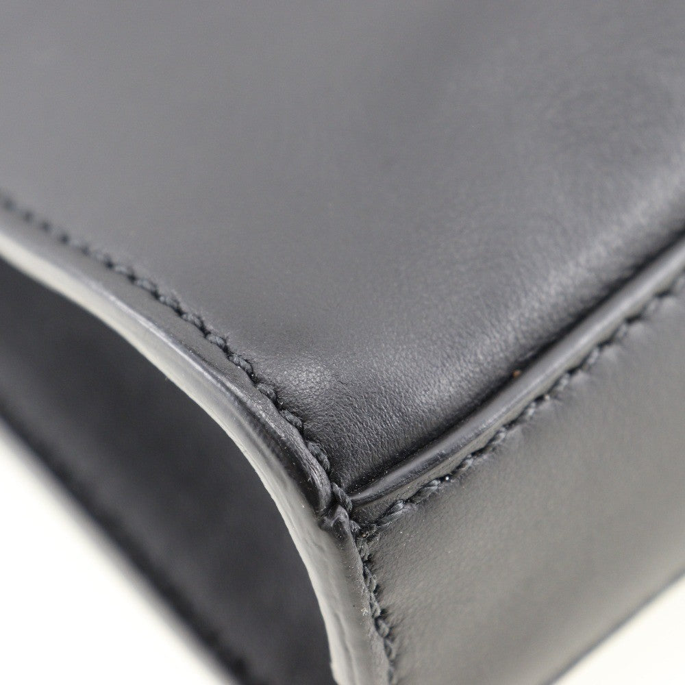 Fendi Peekaboo Iconic Fit Bag Leather Black Leather Briefcase Bag