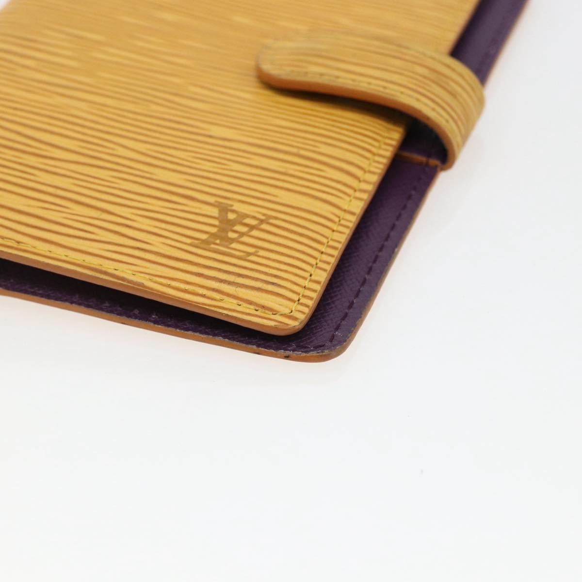 Louis Vuitton Agenda Cover Epi Leather Yellow Leather Wallets Accessory