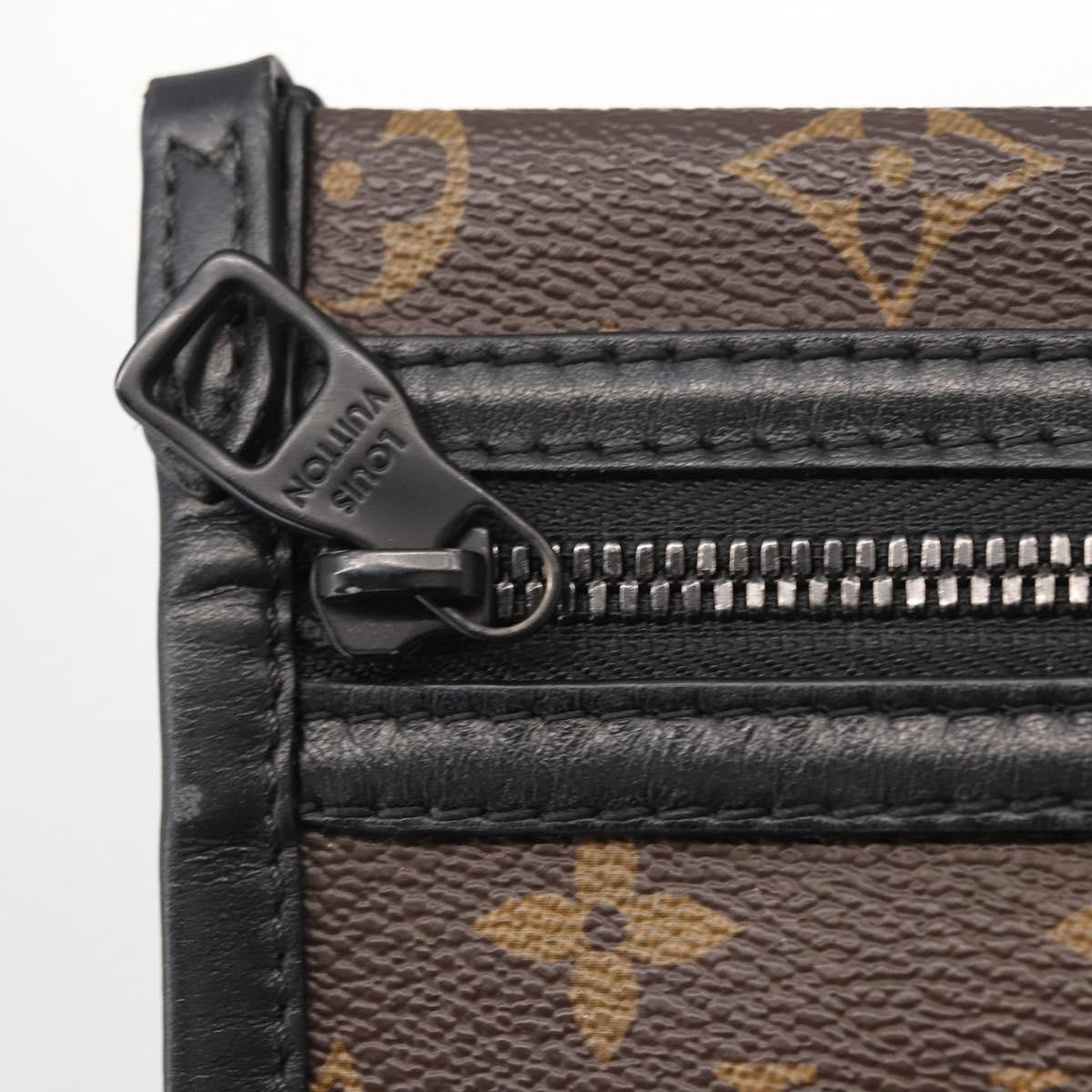Louis Vuitton Double Flat Messenger Bag Limited Edition Logo Story Monogram Canvas And Denim Multicolour Canvas Shoulder Bag