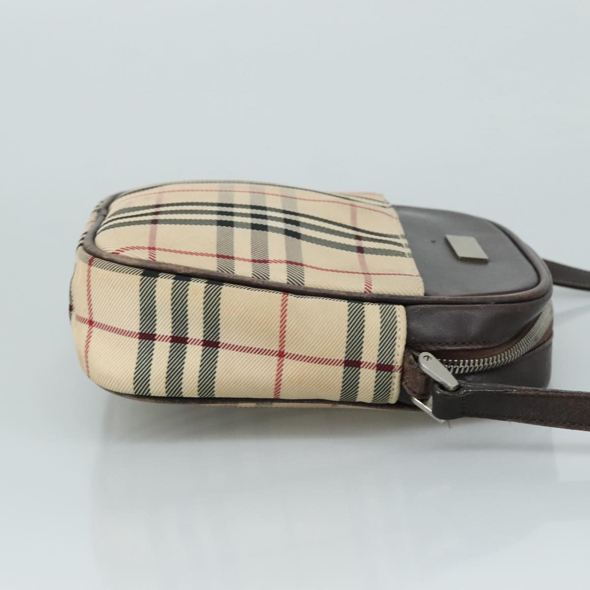 Burberry Nova Check Shoulder Bag Canvas And Leather Beige Canvas Shoulder Bag