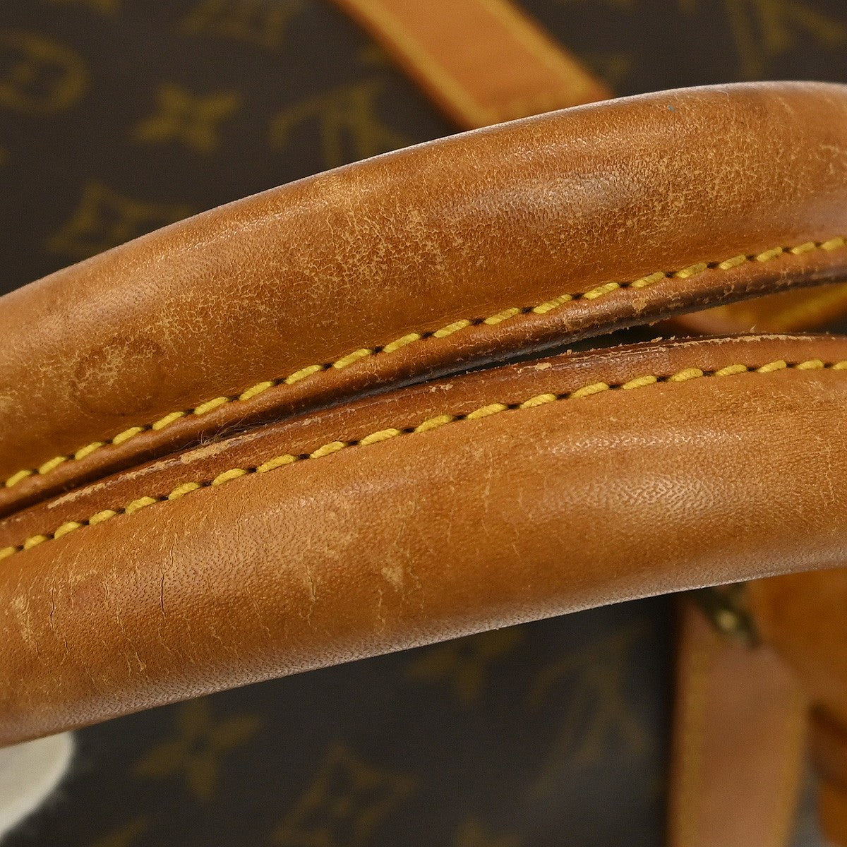 Louis Vuitton Keepall Bag Monogram Canvas Brown Canvas Travel Bag