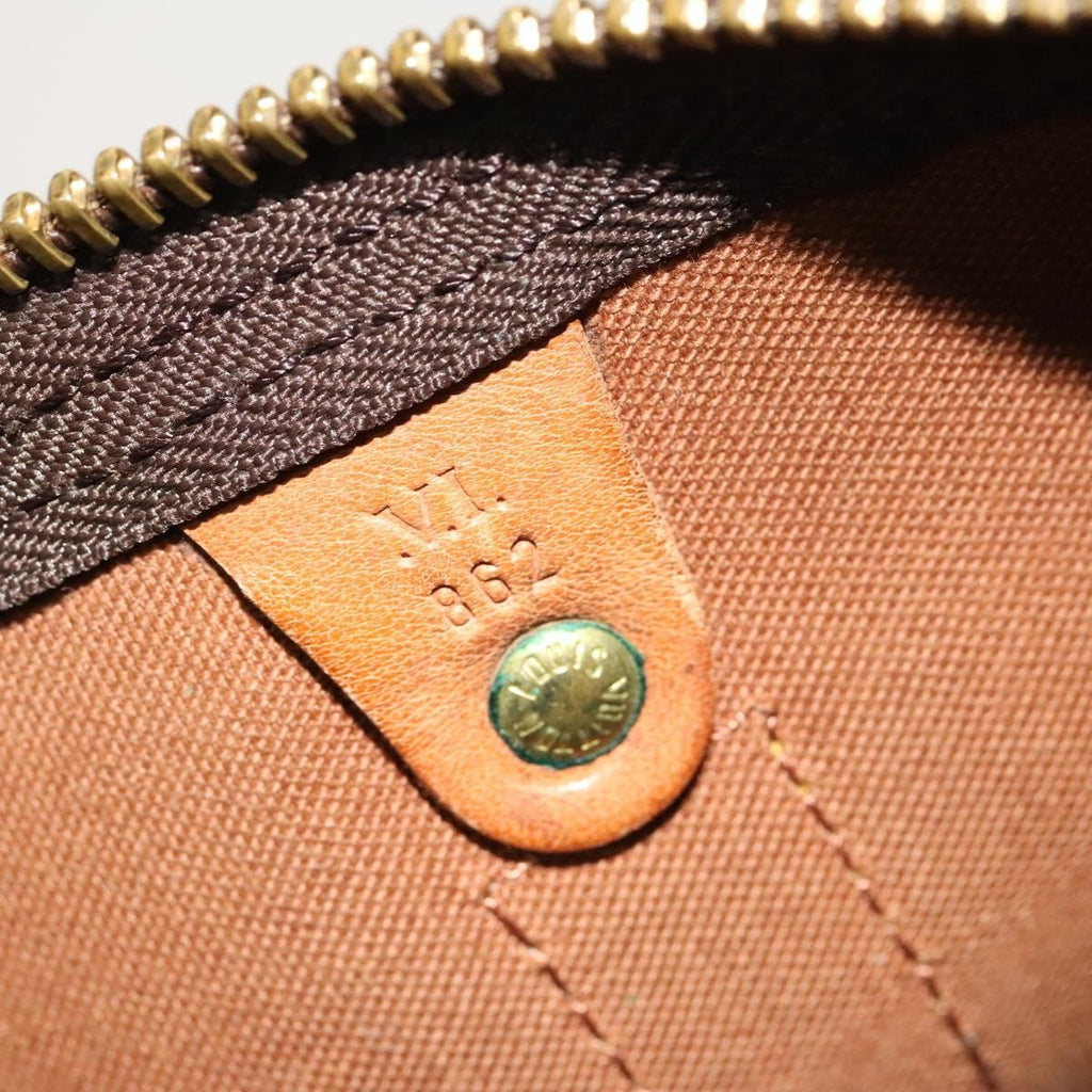 Louis Vuitton Keepall Bag Monogram Canvas Brown Canvas Travel Bag