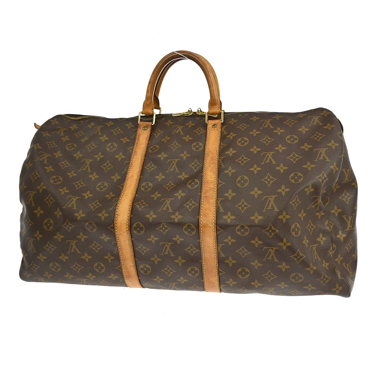 Louis Vuitton Keepall Bag Monogram Canvas Brown Canvas Travel Bag