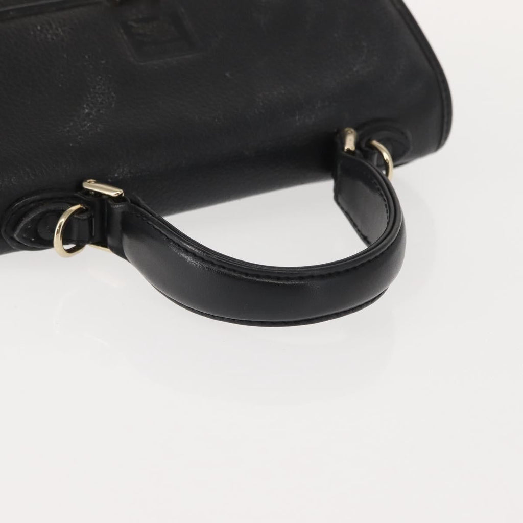 Burberry Vintage Handbag Leather Black Leather Handbag