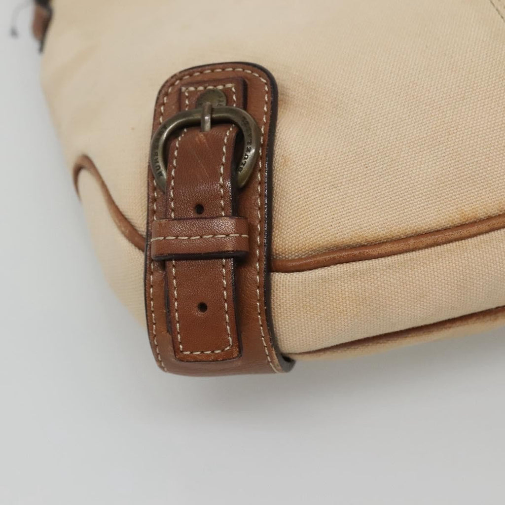 Burberry Blue Label Shoulder Bag Canvas Beige Canvas Shoulder Bag