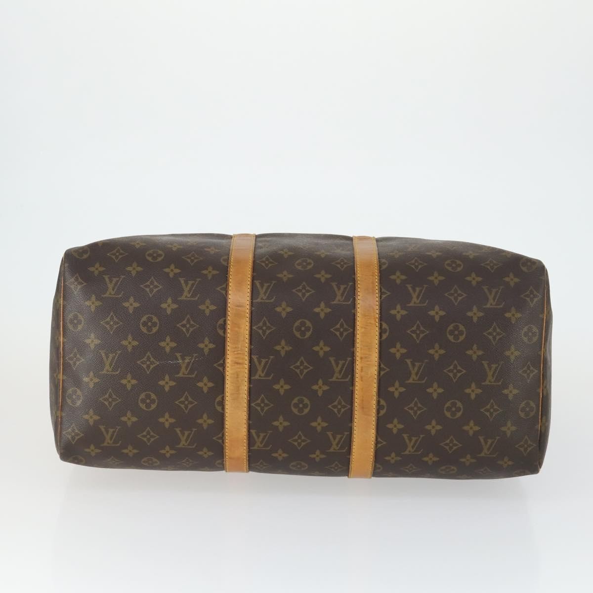 Louis Vuitton Keepall Bag Monogram Canvas Brown Canvas Travel Bag