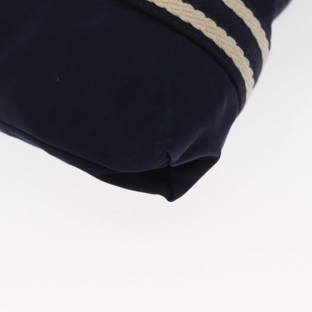Gucci Vintage Shoulder Bag Nylon Navy Nylon Shoulder Bag Bag (Pre-Owned)