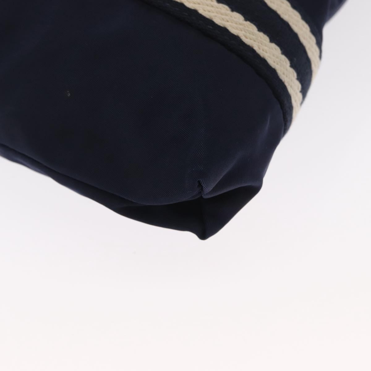 Gucci Vintage Shoulder Bag Nylon Navy Nylon Shoulder Bag Bag (Pre-Owned)
