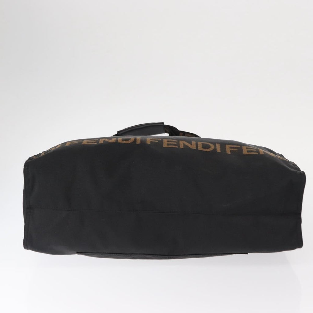 Fendi Vintage Convertible Logo Weekender Nylon Black Nylon Tote Bag Bag