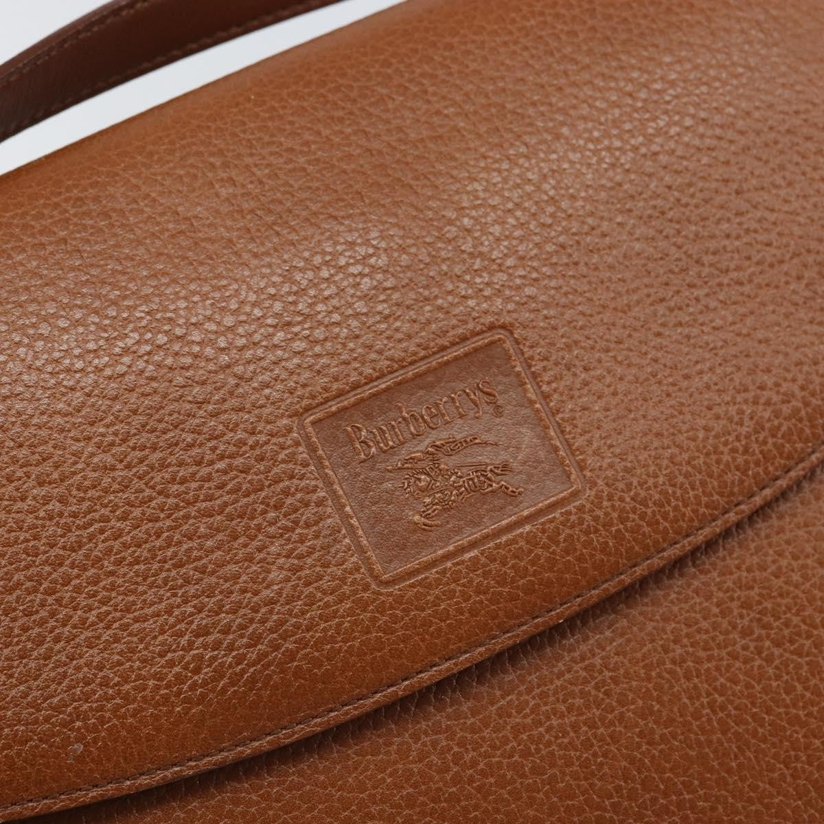 Burberry Vintage Shoulder Bag Leather Brown Leather Shoulder Bag