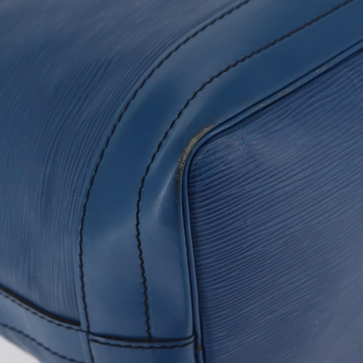 Louis Vuitton Petit Noe Nm Handbag Epi Leather Blue Leather Shoulder Bag