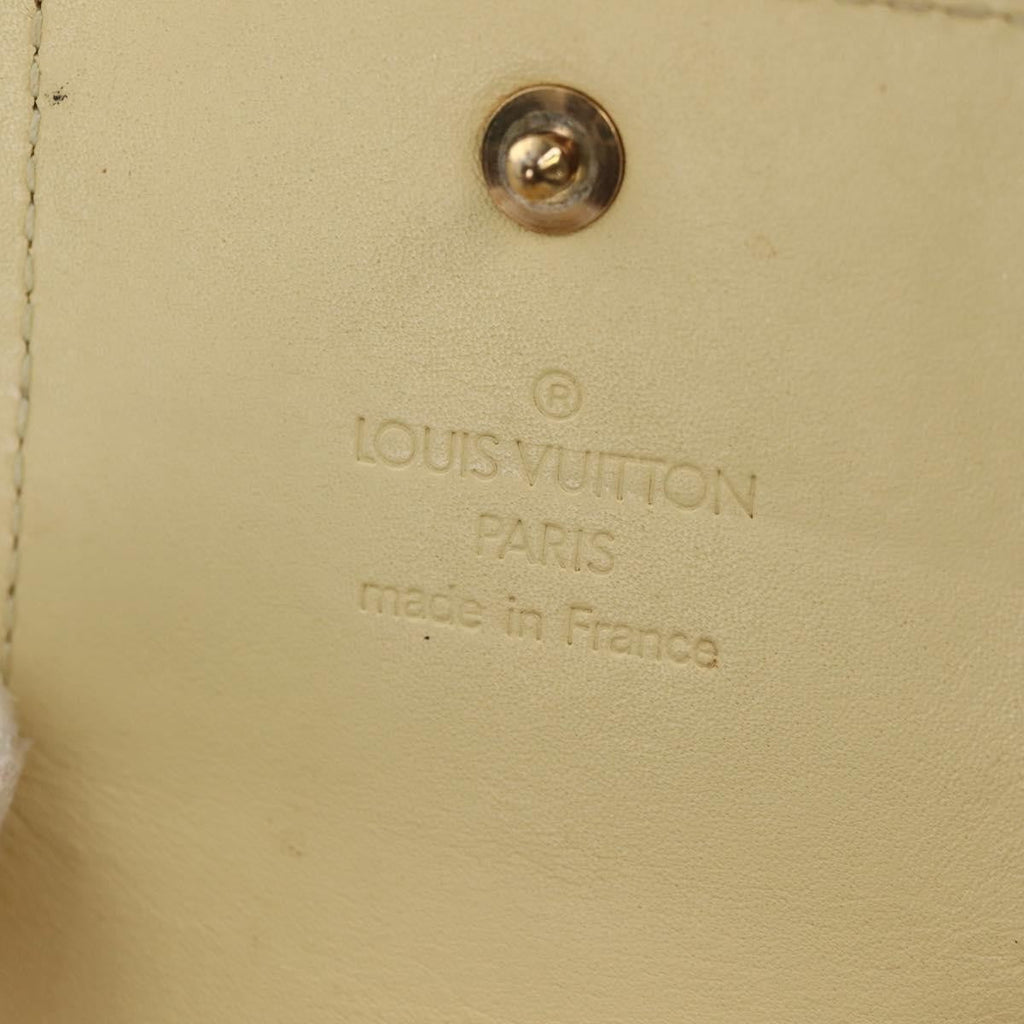 Louis Vuitton Walker Cigarette Case Holder Monogram Vernis Yellow Patent_Leather Clutche & Pouche Bag