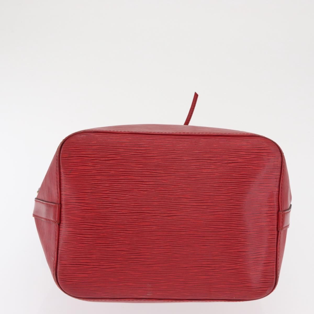Louis Vuitton Petit Noe Handbag Epi Leather Red Leather Shoulder Bag