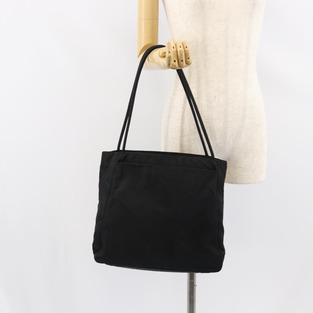 Prada Vintage Tote Tessuto Black Nylon Tote Bag Bag