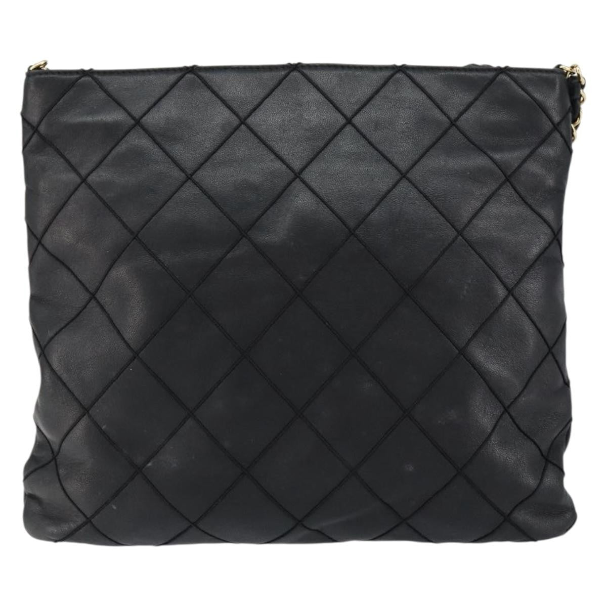 Chanel Vintage Shoulder Bag Leather Black Leather Shoulder Bag Bag