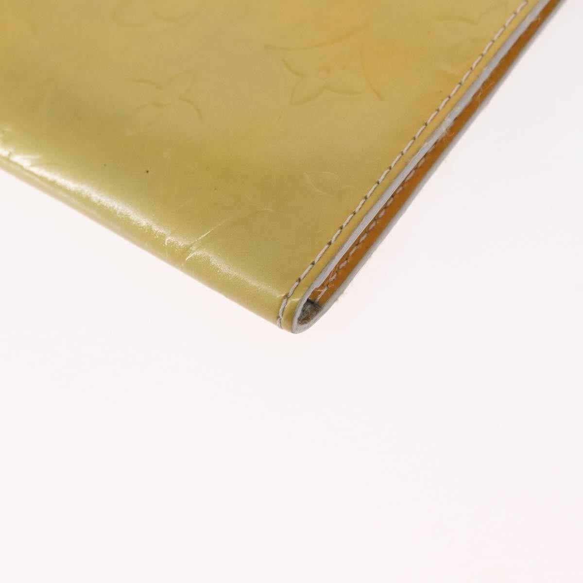Louis Vuitton Mott Handbag Monogram Vernis Beige Patent_Leather Clutche & Pouche Bag