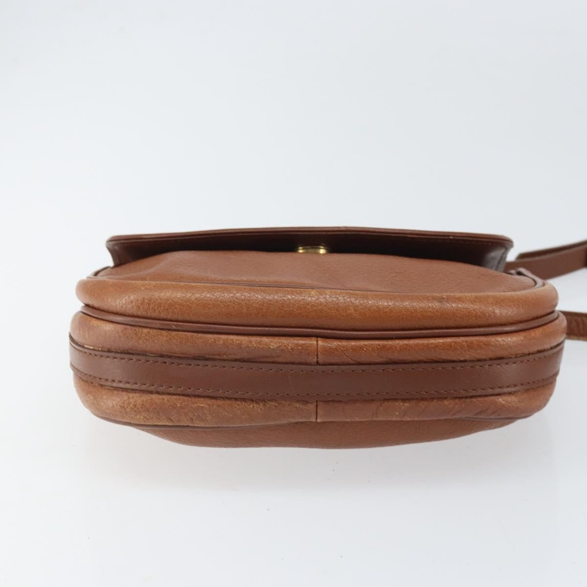 Burberry Vintage Shoulder Bag Leather Brown Leather Shoulder Bag