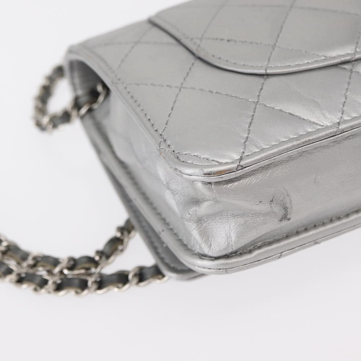 Chanel Reissue 2.55 Wallet On Chain Quilted Lambskin Silver Leather Shoulder Bag Bag
