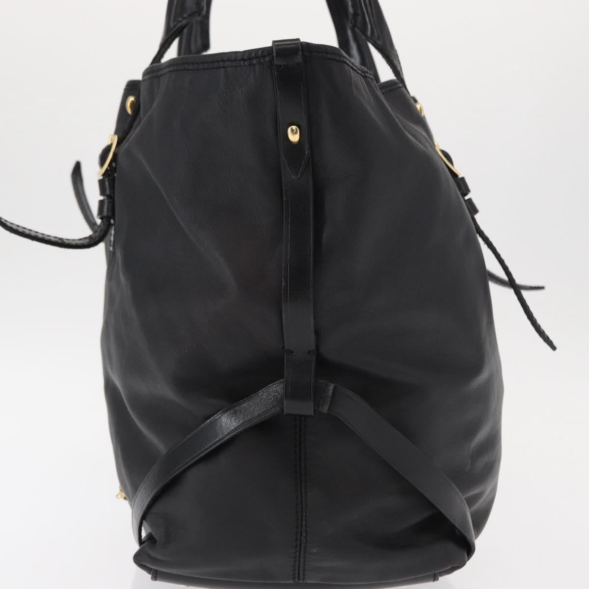 Burberry Vintage Tote Leather Black Leather Tote Bag