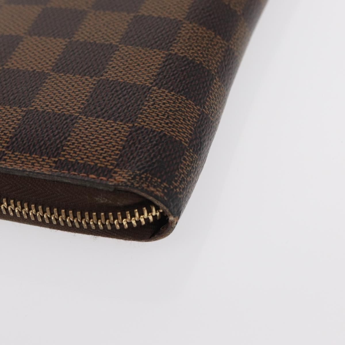 Louis Vuitton Zippy Wallet Nm Damier Brown Canvas Wallets Accessory