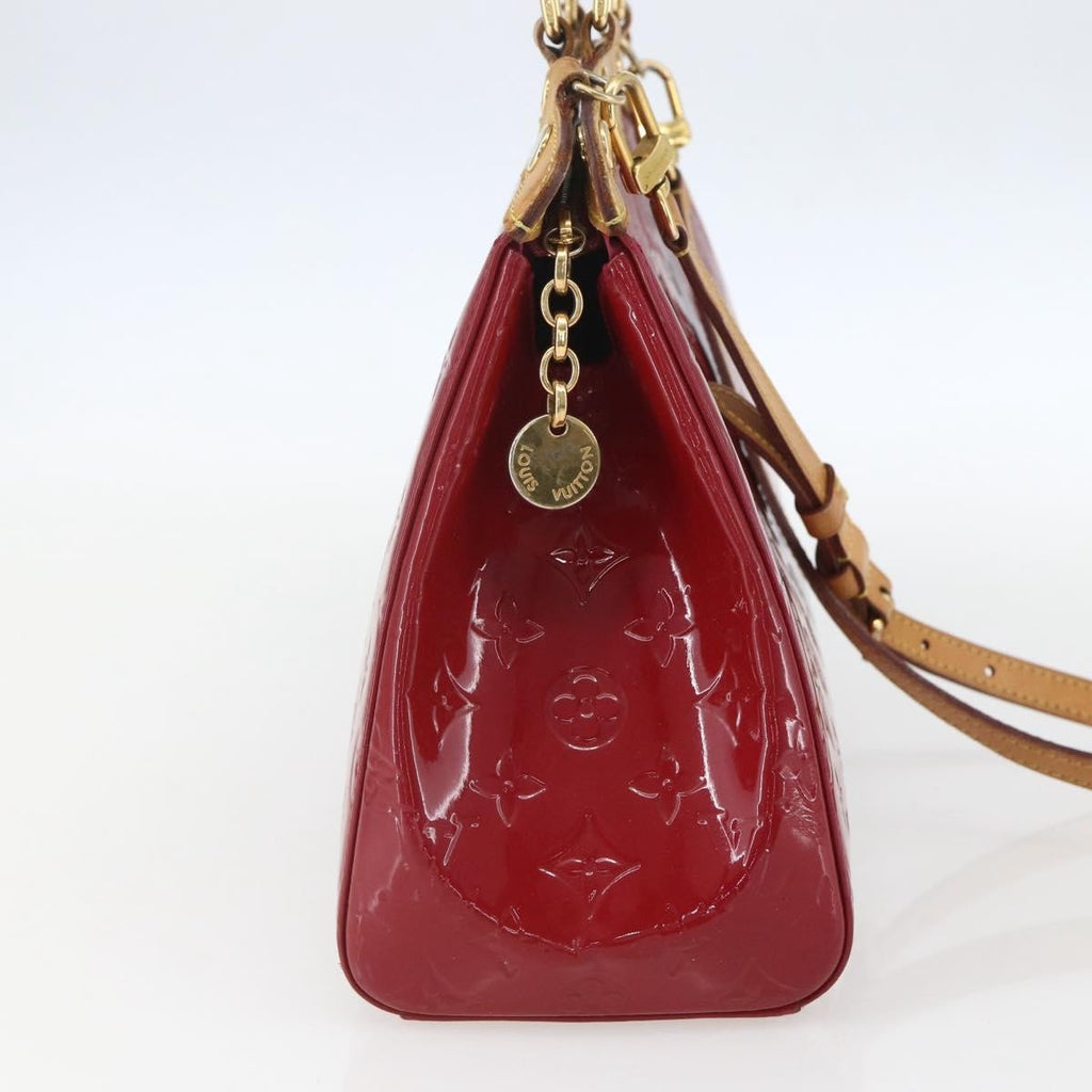 Louis Vuitton Brea Handbag Monogram Vernis Red Patent_Leather Handbag