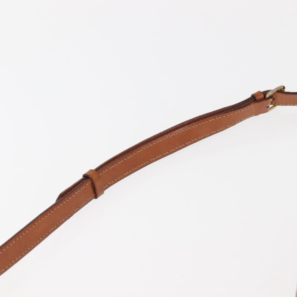 Celine Macadam Shoulder Bag Pvc Leather Brown Canvas Bag