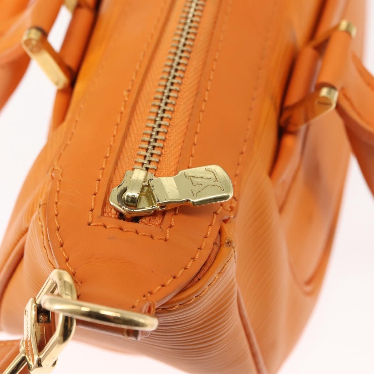Louis Vuitton Danura Handbag Epi Orange Leather Handbag