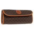 Celine Macadam Pochette Canvas And Leather Brown Canvas Clutche & Pouche Bag