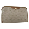 Christian Dior Vintage Honeycomb Clutch Canvas Beige Canvas Clutche & Pouche Bag (Pre-Owned)
