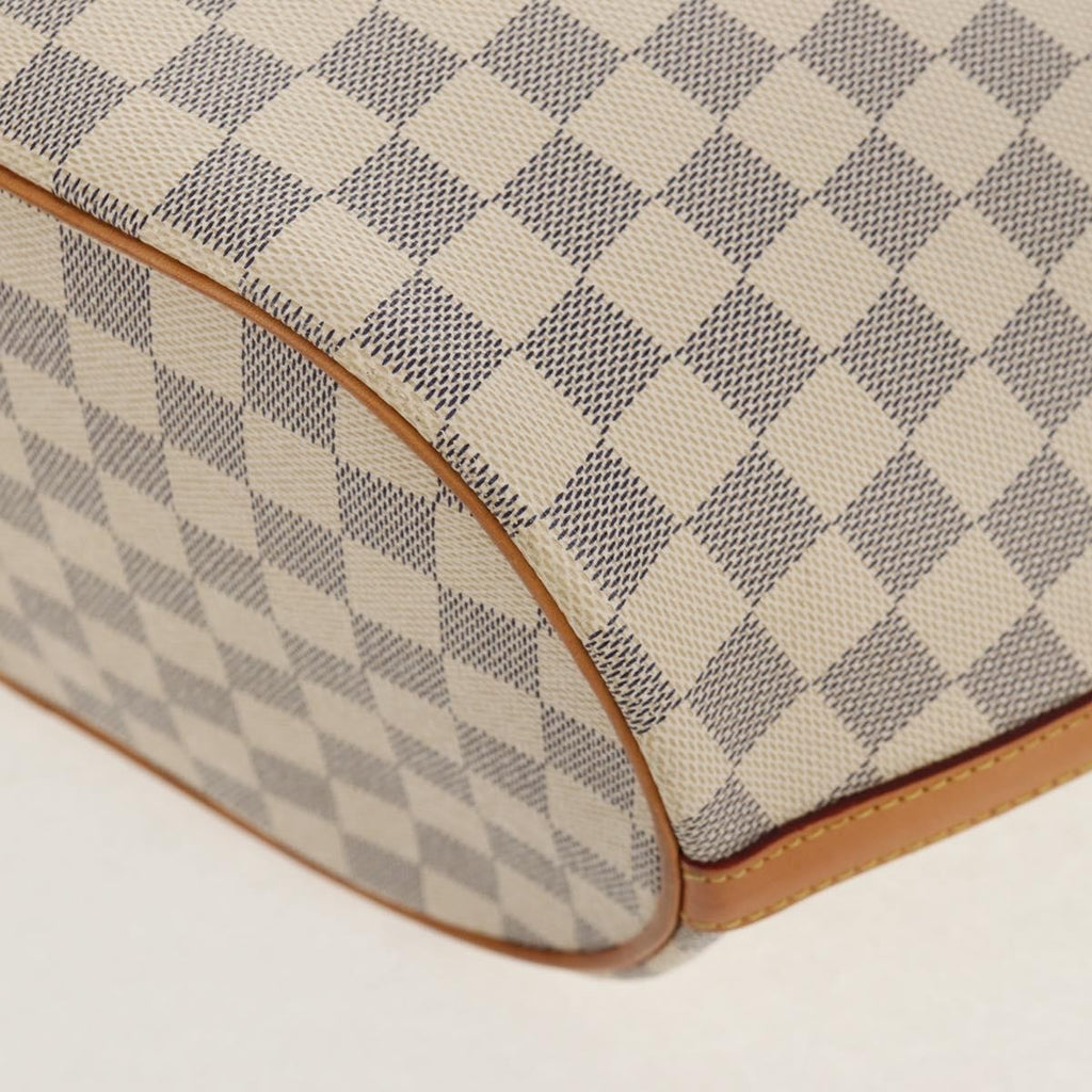 Louis Vuitton Pampelonne Handbag Damier White Canvas Tote Bag