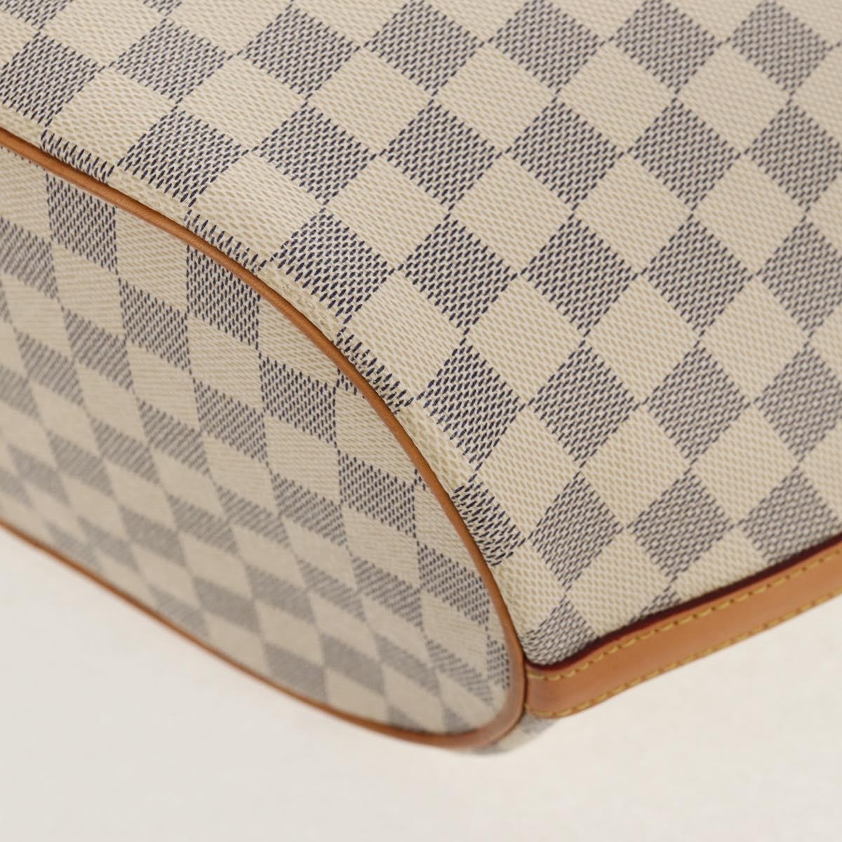 Louis Vuitton Pampelonne Handbag Damier White Canvas Tote Bag