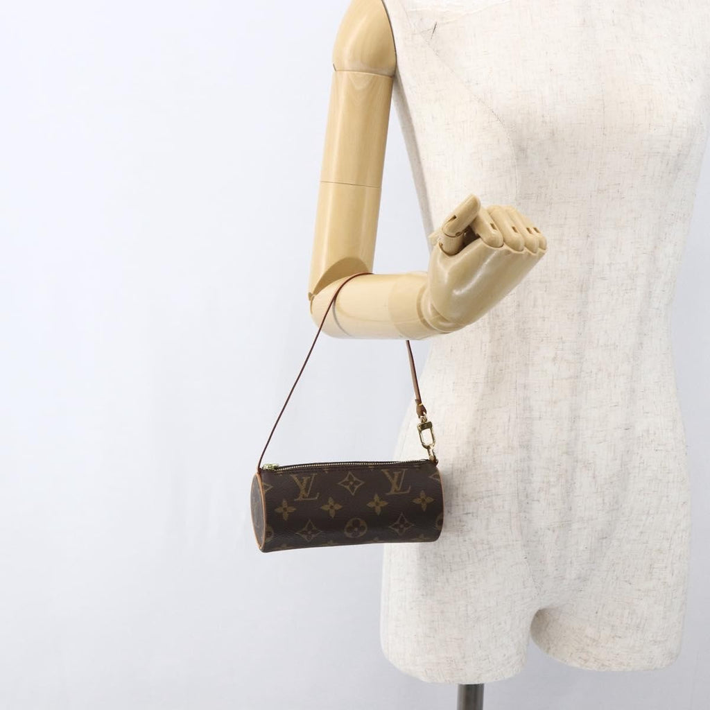Louis Vuitton Papillon Pochette Monogram Canvas Brown Canvas Clutche & Pouche Bag